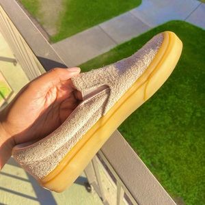 Vans Fuzzy Suede Slip Ons - Pink